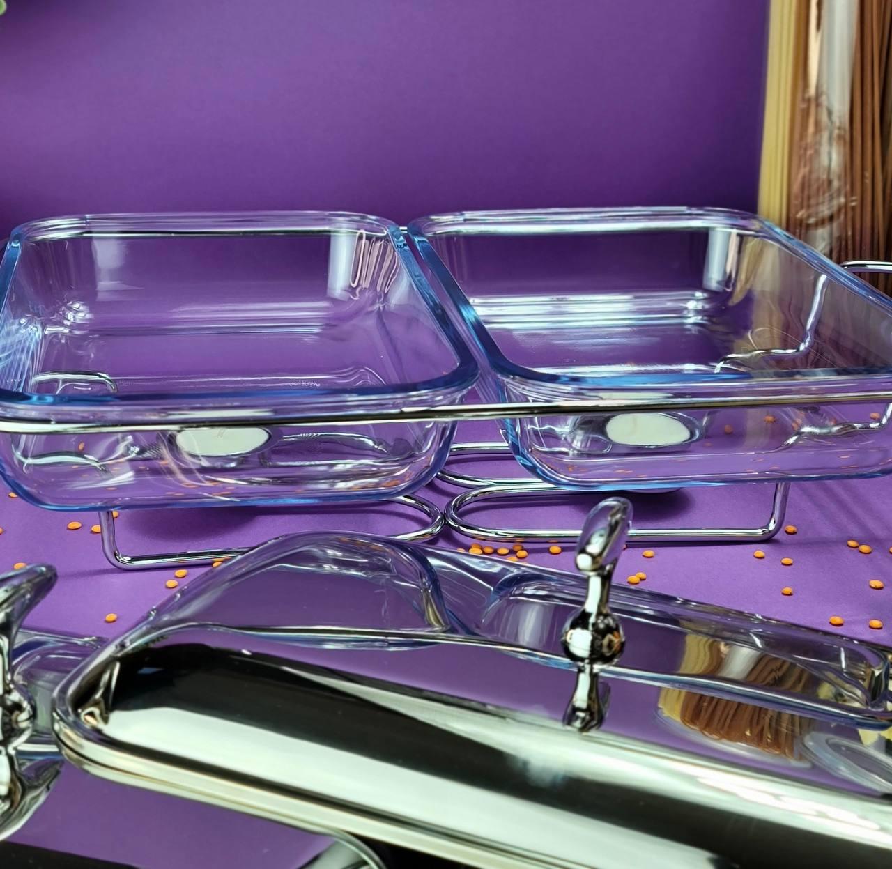 Марміт настільний Edenberg зі скляною ємністю з підігрівом на підставці 3,6 л (EB-1444) 2x1,8 л - фото 7 Марміт настільний Edenberg зі скляною ємністю з підігрівом на підставці 3,6 л (EB-1444) 2x1,8 л - фото 7