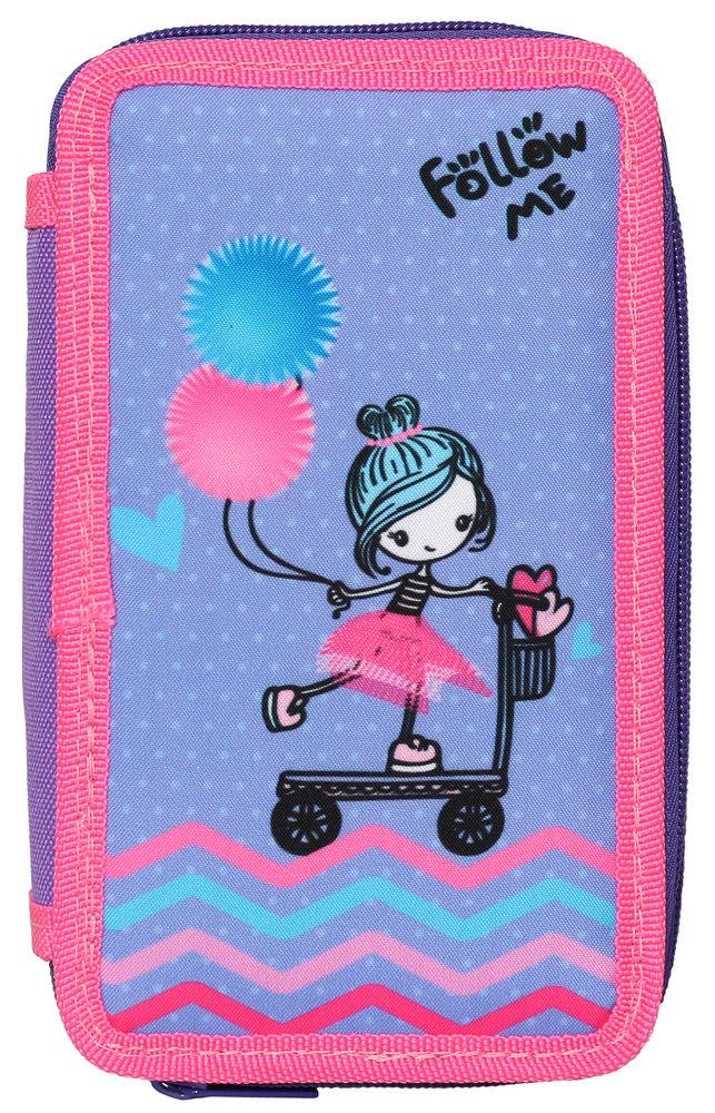 Пенал Class Follow me 2 отделения (22405C)