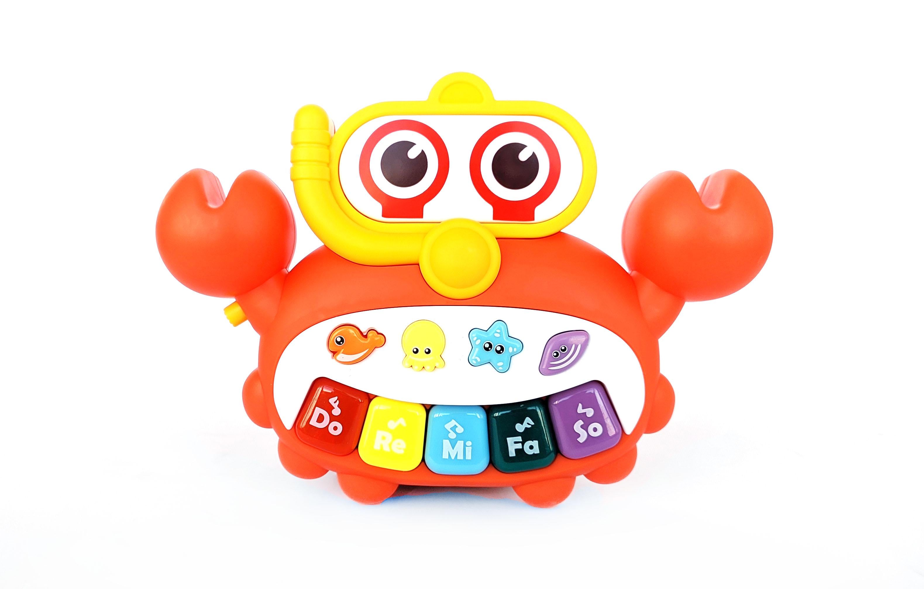 Музыкальная игрушка Jia Yue Toys Крабик с пианино 20 см Разноцветный (06101p) Музыкальная игрушка Jia Yue Toys Крабик с пианино 20 см Разноцветный (06101p)