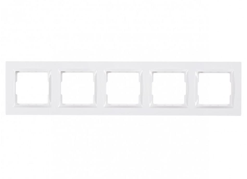 Рамка 5-я горизонтальная Luxel Jazz Белый (9025) Рамка 5-я горизонтальная Luxel Jazz Белый (9025)