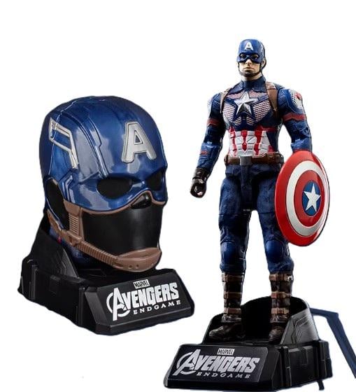 Игровая фигурка Капитан Америка Captain America MARVEL набор с головой на подставке 19,5 см (685)