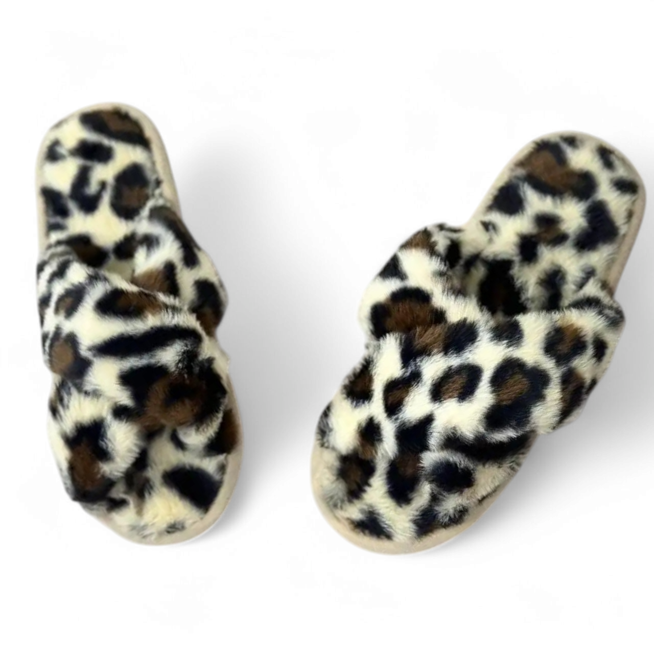 Тапки женские меховые с пушком р. 37 24 см Леопардовый (2530994711) - фото 5 Тапки женские меховые с пушком р. 37 24 см Леопардовый (2530994711) - фото 5
