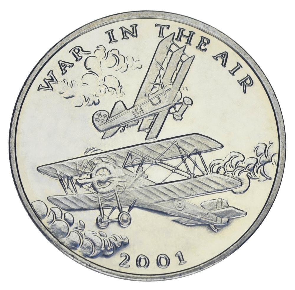 Коллекционная монета Либерия 5 долларов 2001 UNC Война в воздухе Самолеты (М19241) Коллекционная монета Либерия 5 долларов 2001 UNC Война в воздухе Самолеты (М19241)
