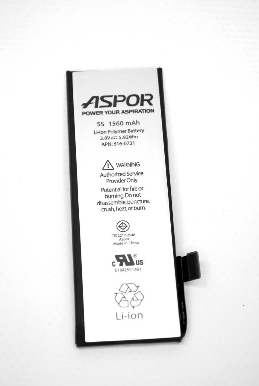 Акумулятор для телефону Aspor для iPhone 5S 1560 mAh (1698097392)