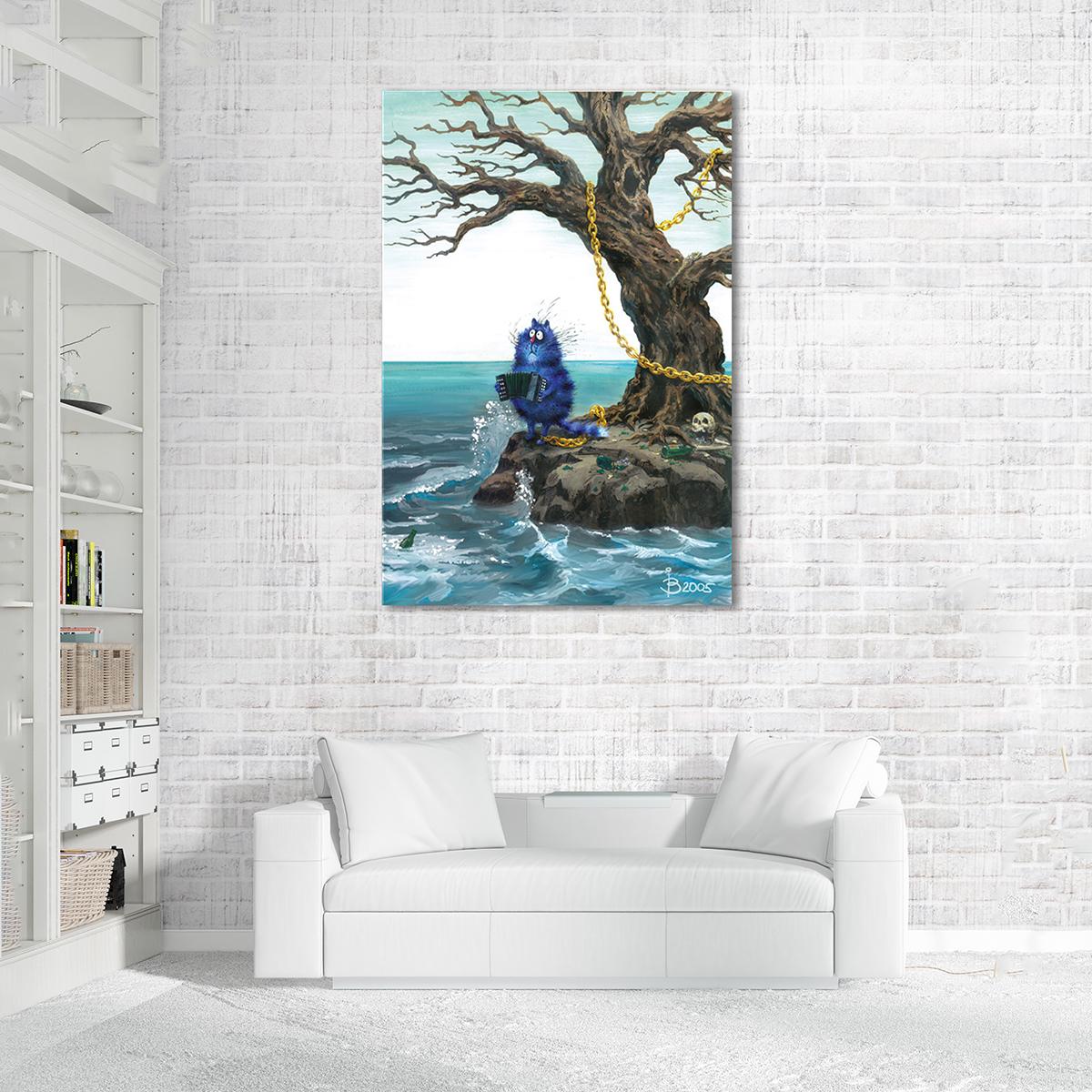 Модульная картина На островке 1 модуль 30х45 см (_rinaz_12)