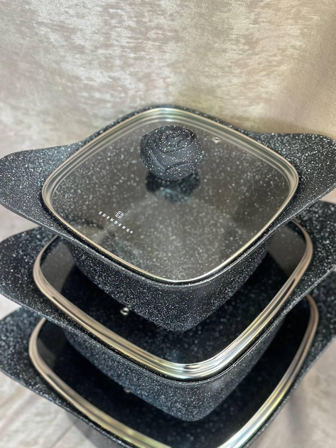 Набір посуду Edenberg EB-12912 з гранітним антипригарним покриттям та турбо індукційним дном 12 пр. (27777808) - фото 3 Набір посуду Edenberg EB-12912 з гранітним антипригарним покриттям та турбо індукційним дном 12 пр. (27777808) - фото 3