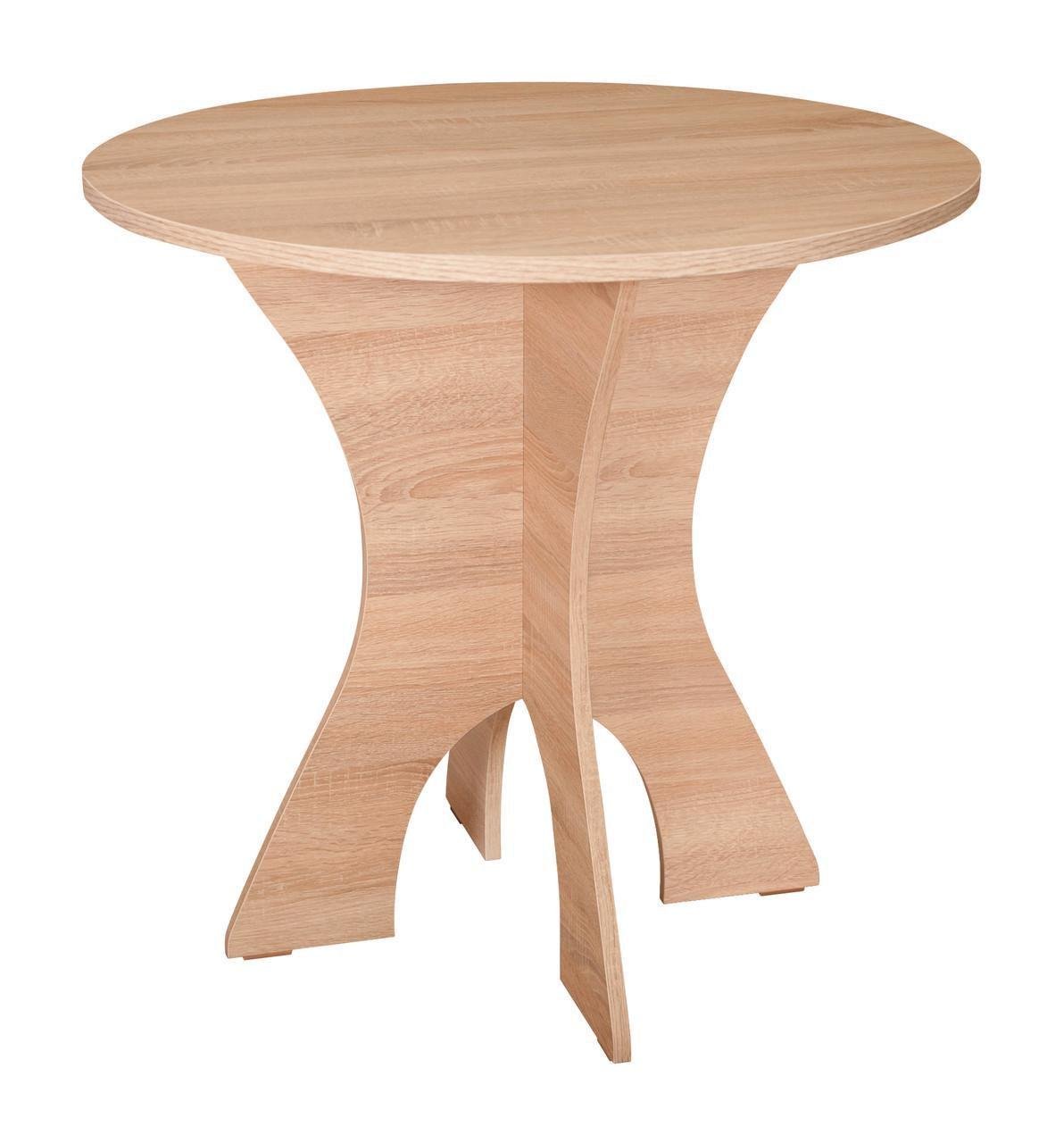 Стіл кухонний МАКСІ-МЕблі круглий Light 800 Дуб сонома (10740)