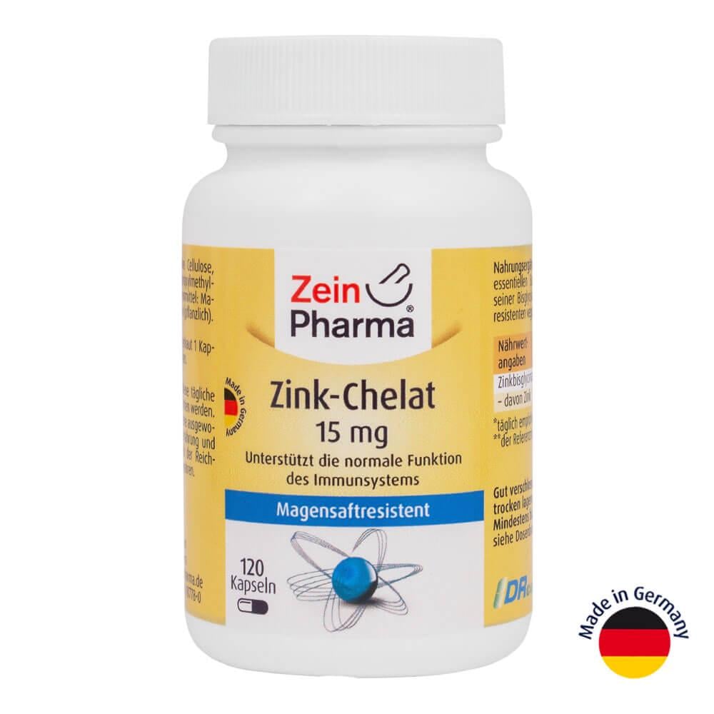 Хелат цинка ZeinPharma 15 мг 120 капсул (8169)