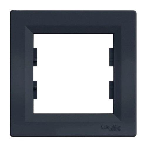 Рамка одноместная горизонтальная Schneider Electric ASFORA IP20 Антрацит (EPH5800171)