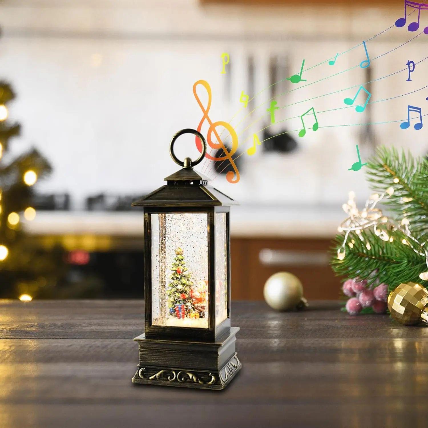 Фонарь декоративный новогодний квадратный Зимняя сказка от 3 батареек ААА с снежинкамидвижущимися - фото 4 Фонарь декоративный новогодний квадратный Зимняя сказка от 3 батареек ААА с снежинкамидвижущимися - фото 4