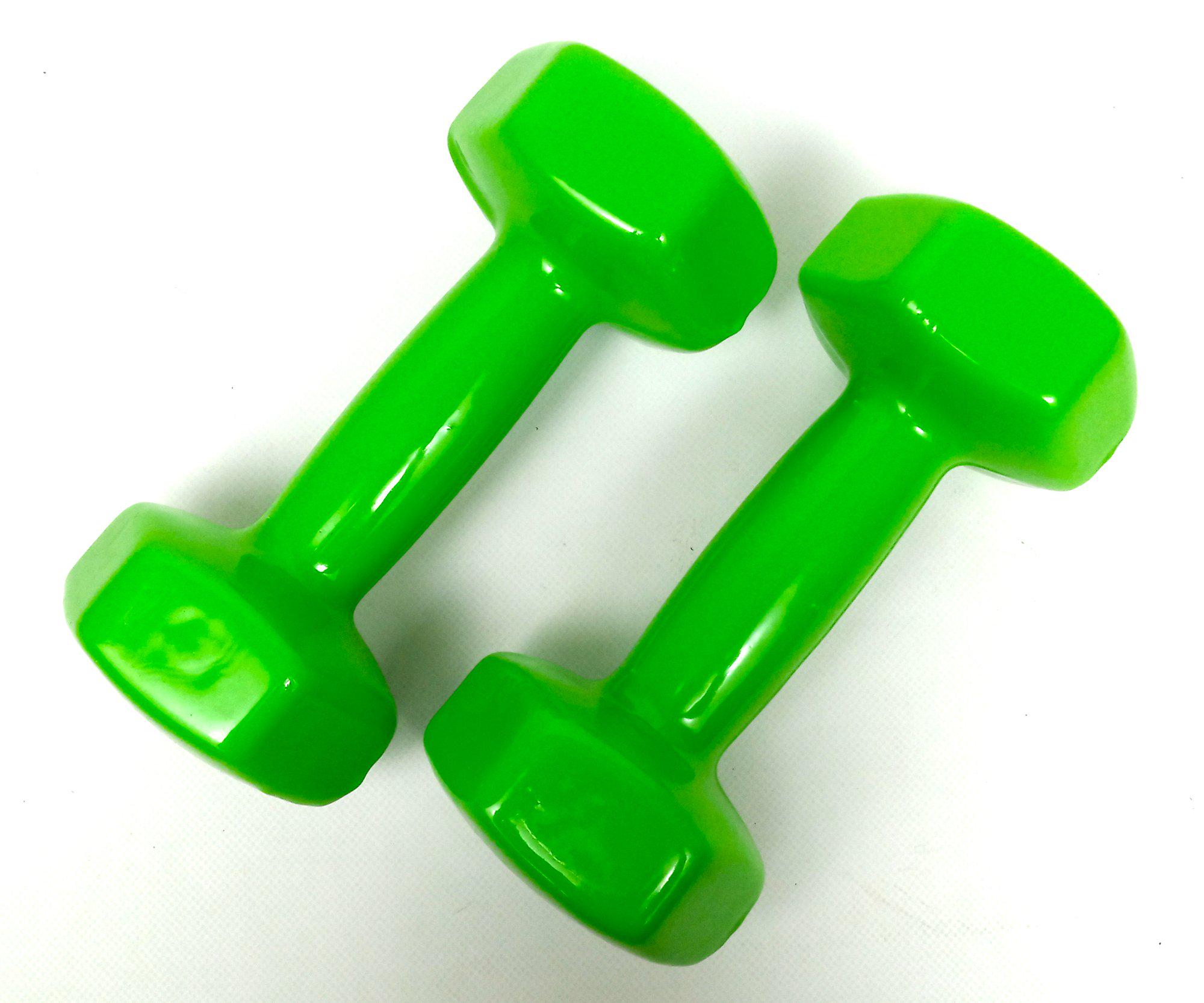 Гантели EasyFit GoDo с виниловым покрытием 5 кг Зеленый (EF-GD5Gr) - фото 2 Гантели EasyFit GoDo с виниловым покрытием 5 кг Зеленый (EF-GD5Gr) - фото 2