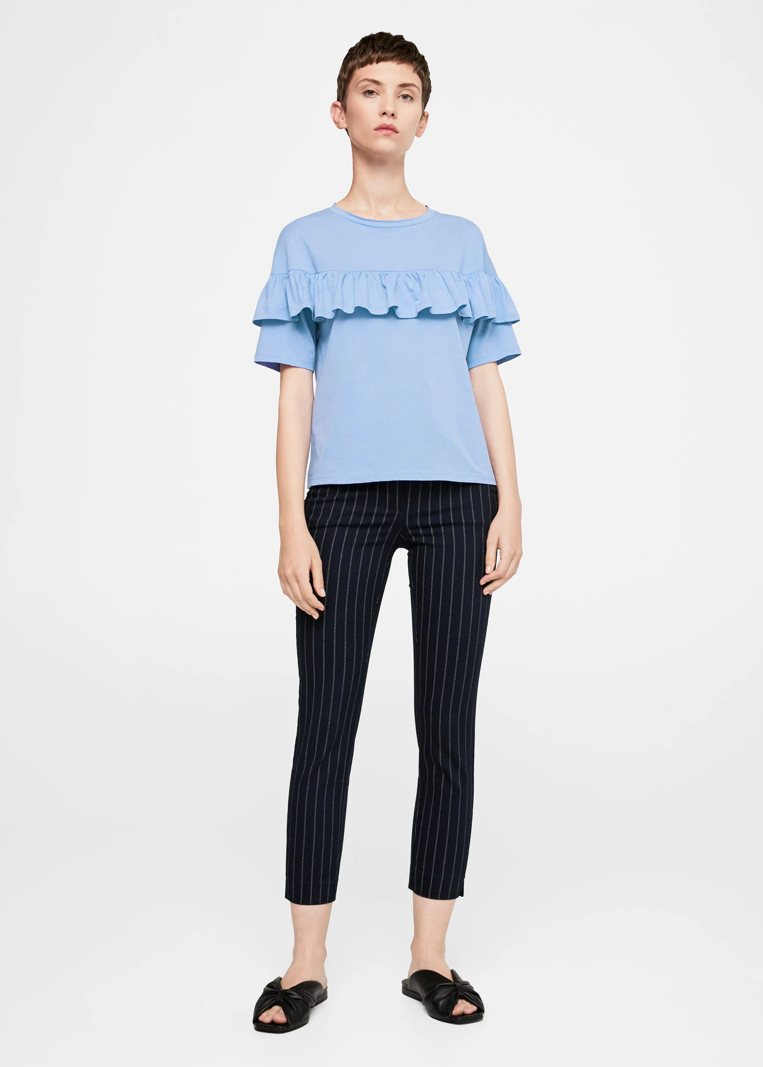 Блузка Mango XS Голубой (2000000837932) - фото 2 Блузка Mango XS Голубой (2000000837932) - фото 2