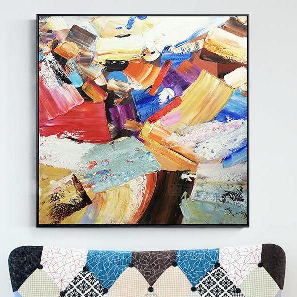 Картина на холсте ArtSale Абстракция 70х70 см abst0062