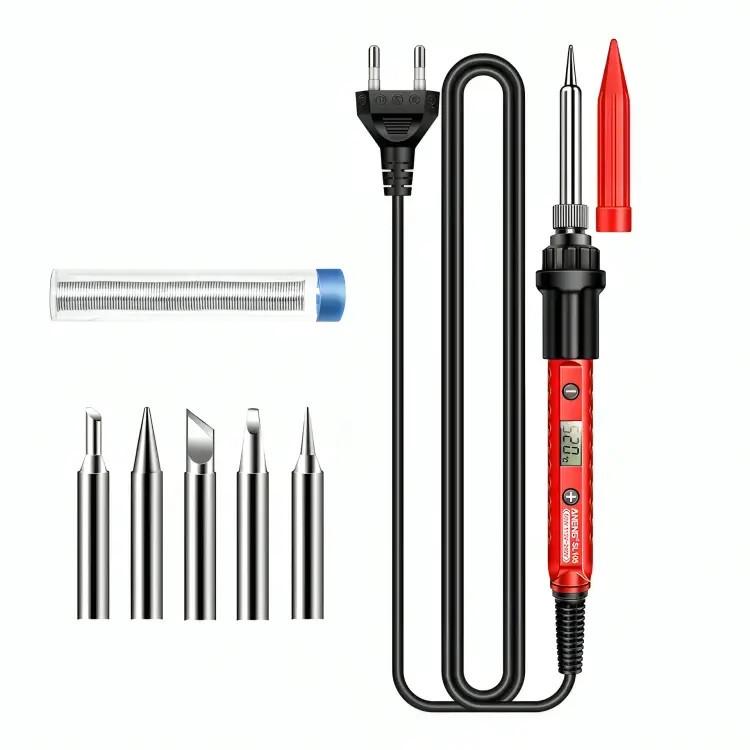 Паяльник электрический Aneng SL105 со сменными жалами 60W Red (3_06658)