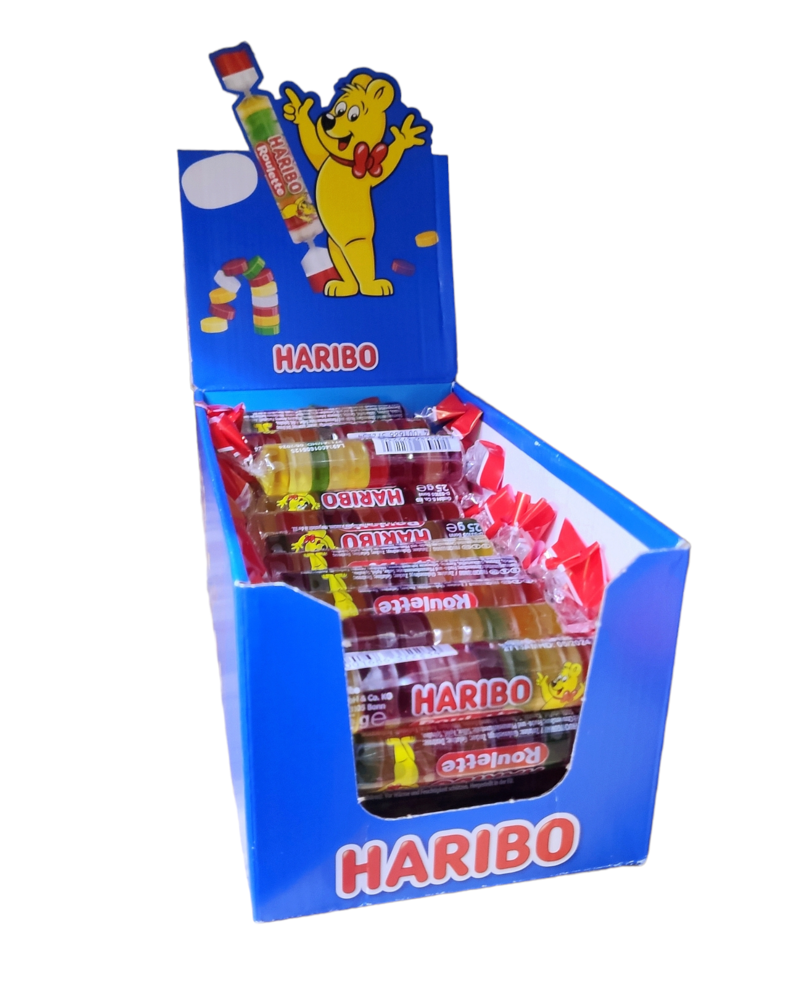 Упаковка жувальних цукерок Haribo Roulette 50 шт. по 25 г (00242)