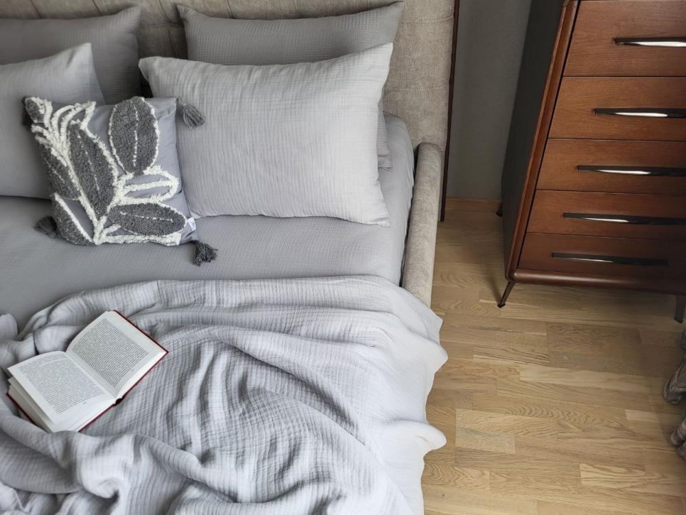 Покрывало детское муслин 110x140 см Single Grey (10003) - фото 4 Покрывало детское муслин 110x140 см Single Grey (10003) - фото 4