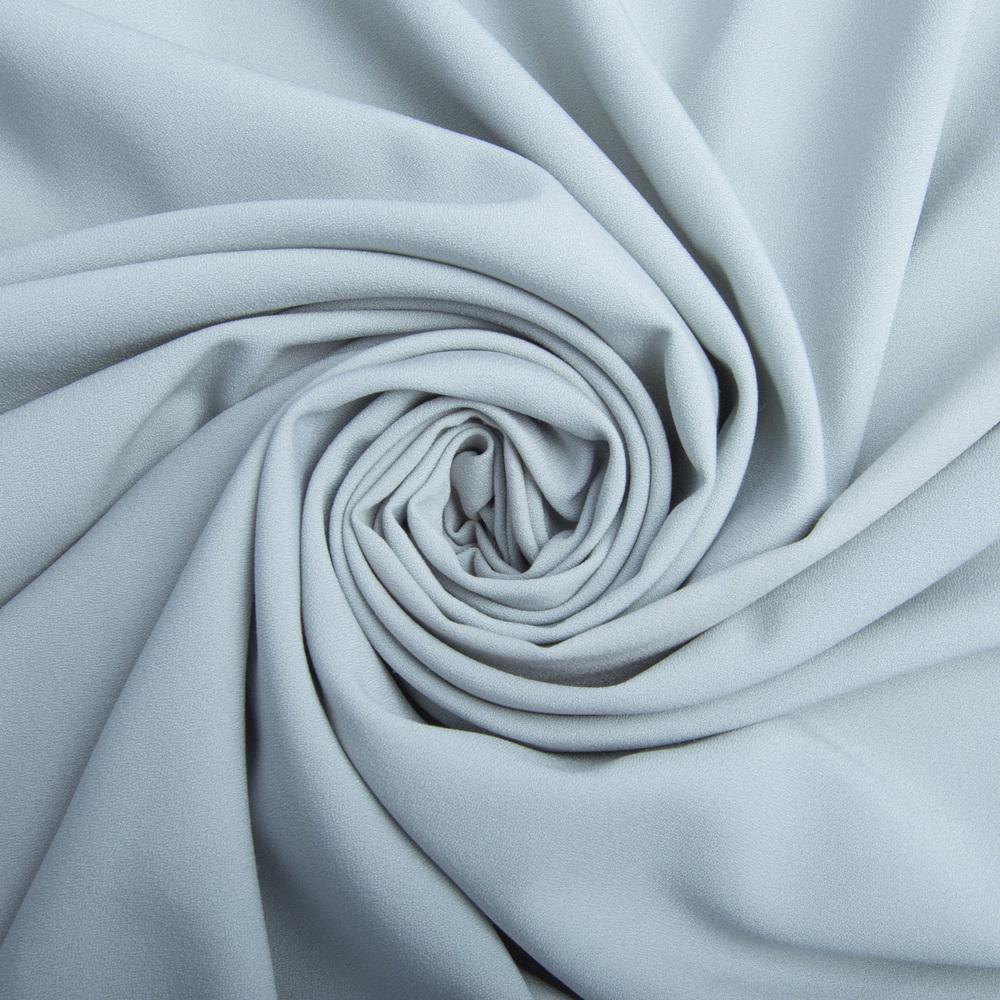 Ткань шифон Мосс креп V-23 Светло-серый (11075)