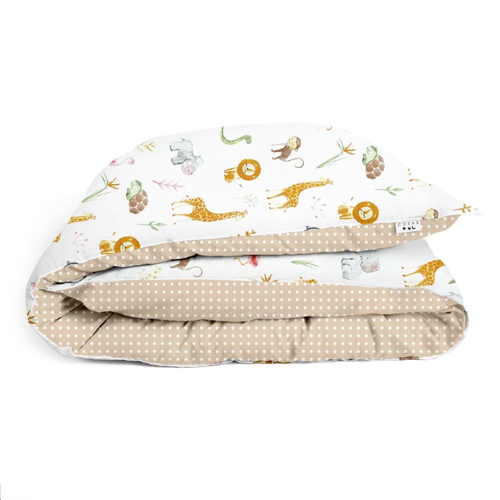 Пододеяльник полуторный Africa Zoo Dots 155х215 см Beige