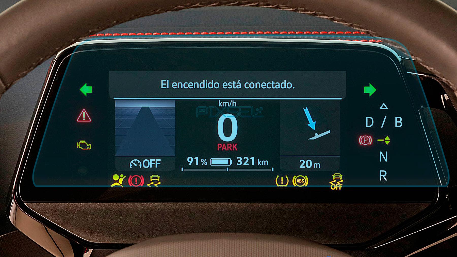 Защитное стекло Pixsel гибридное матовое на панель приборов Volkswagen ID/5 8,7" 2022