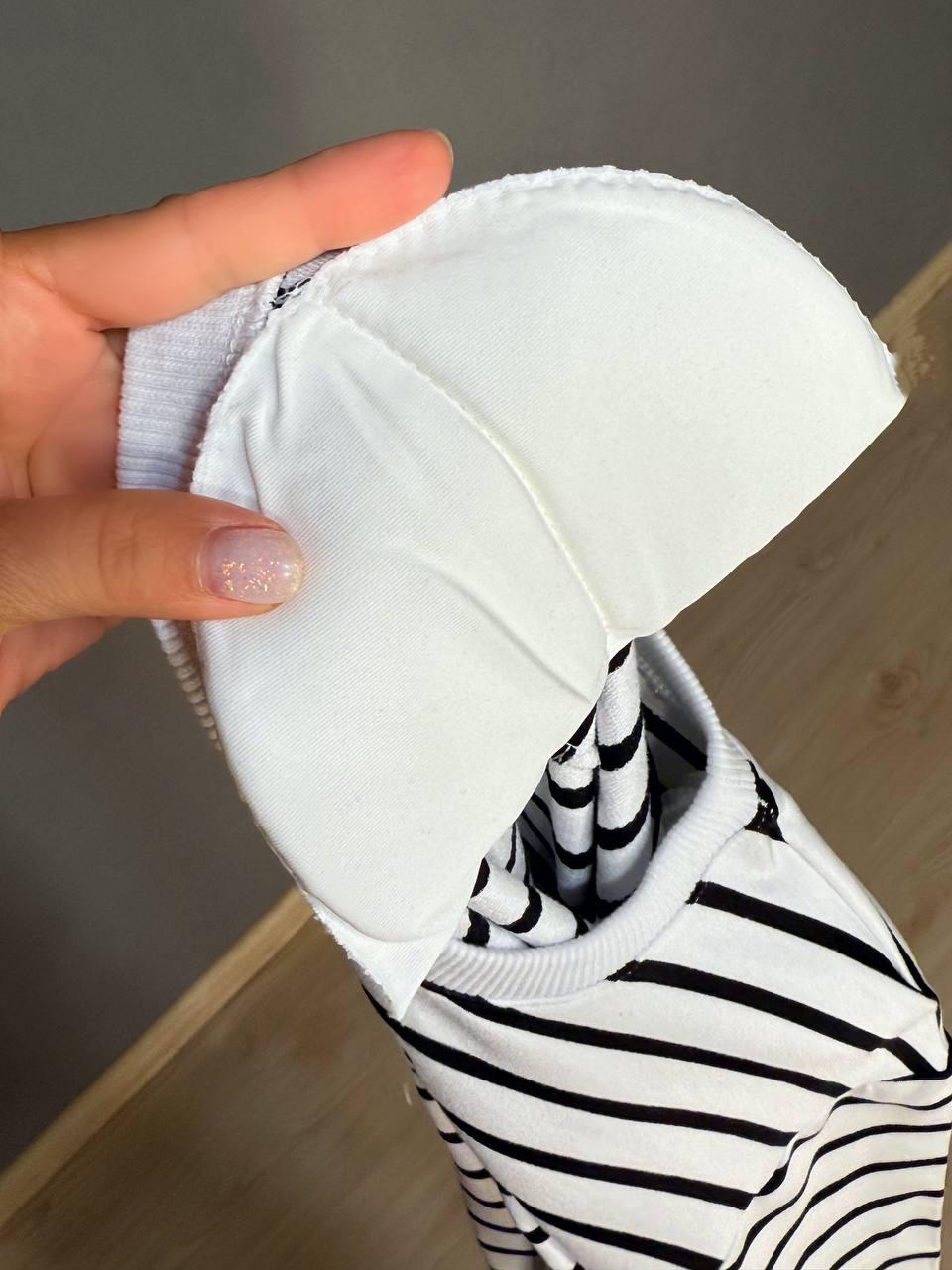 Лонгслів жіночий KEYYMOD 34094 реглан в смужку з підплічниками вільний крій оверсайз M Білий (1508) - фото 2 Лонгслів жіночий KEYYMOD 34094 реглан в смужку з підплічниками вільний крій оверсайз M Білий (1508) - фото 2