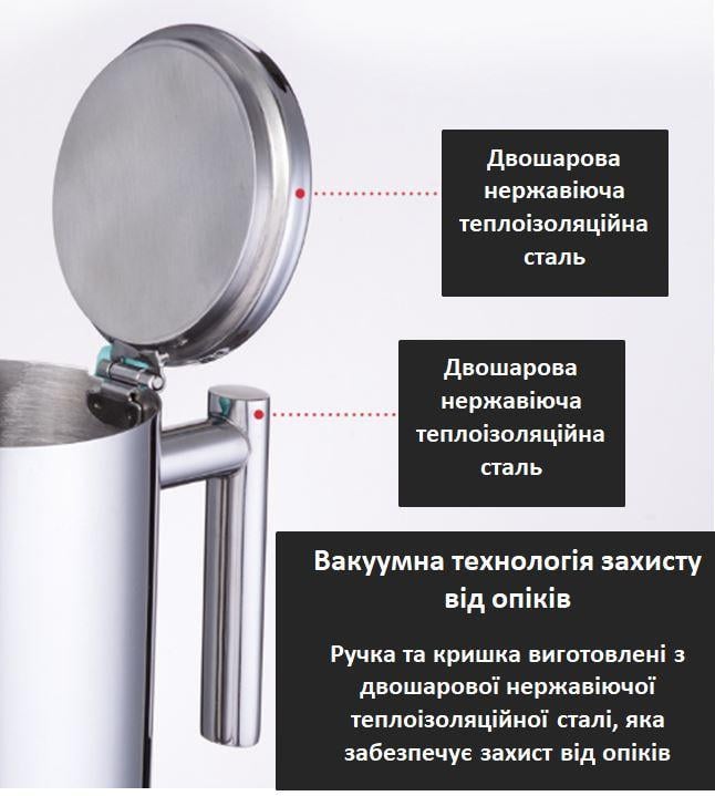Гейзерная кофеварка Easyworkz diego moka pot из нержавеющей стали на 6 чашек (М10850302) - фото 5