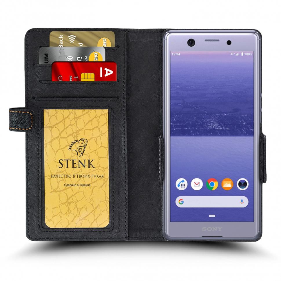 Чехол книжка Stenk Wallet для Sony Xperia Ace Черный (67301)