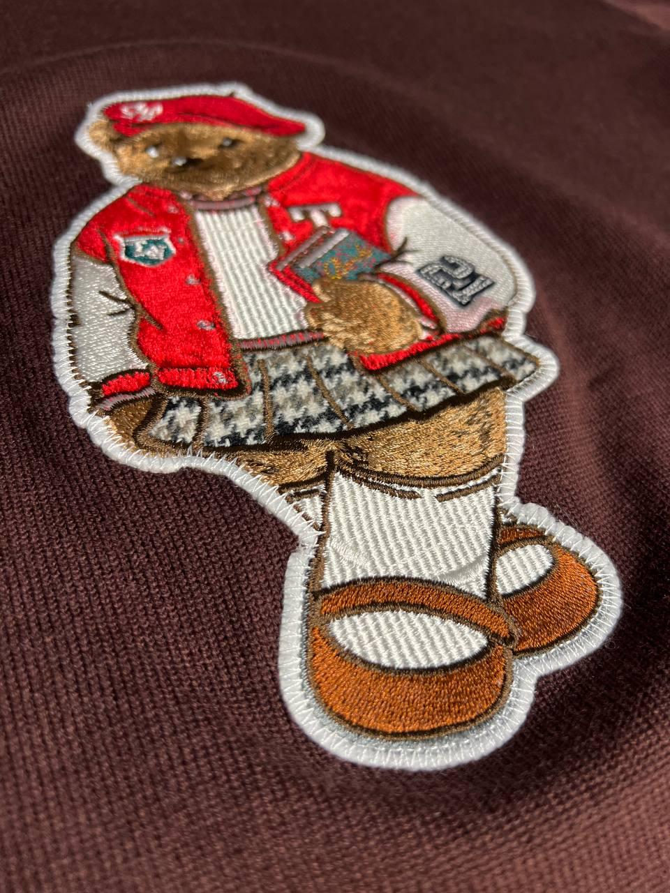 Светр жіночий A-N 2609 базовий тонкий Ведмедик середня довжина OS Червоний/Коричневий (3739) - фото 2 Светр жіночий A-N 2609 базовий тонкий Ведмедик середня довжина OS Червоний/Коричневий (3739) - фото 2