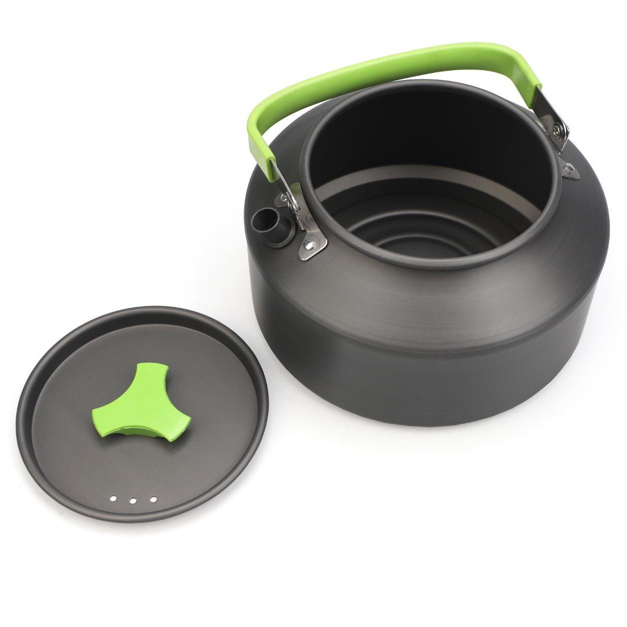 Чайник туристический Ranger Turist RA 9958 из анодированного алюминия 1,6 л Black-Green (22601850) - фото 3