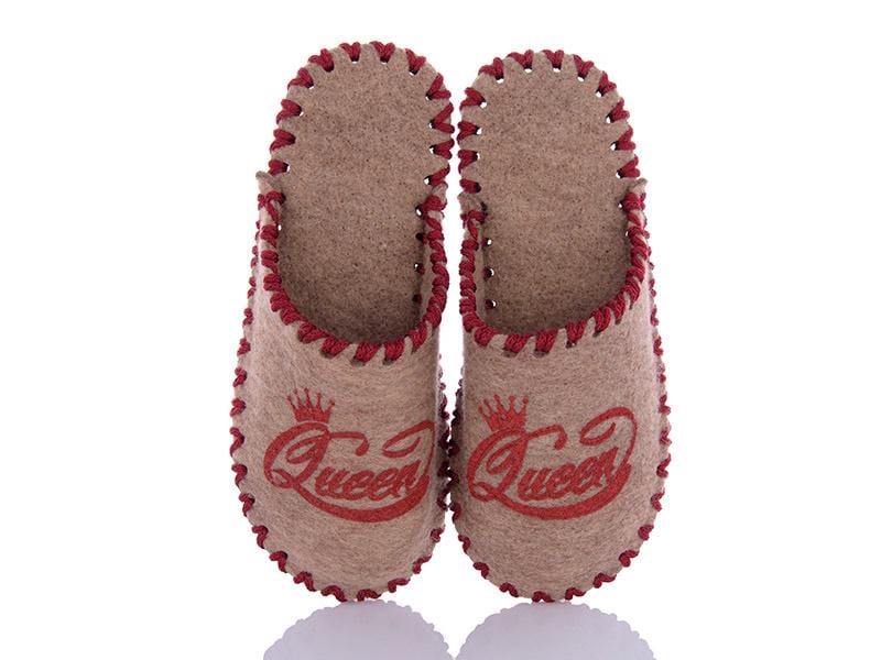 Тапочки фетровые женские VENDS 277 р. 36-37 Бежевый (13046727)