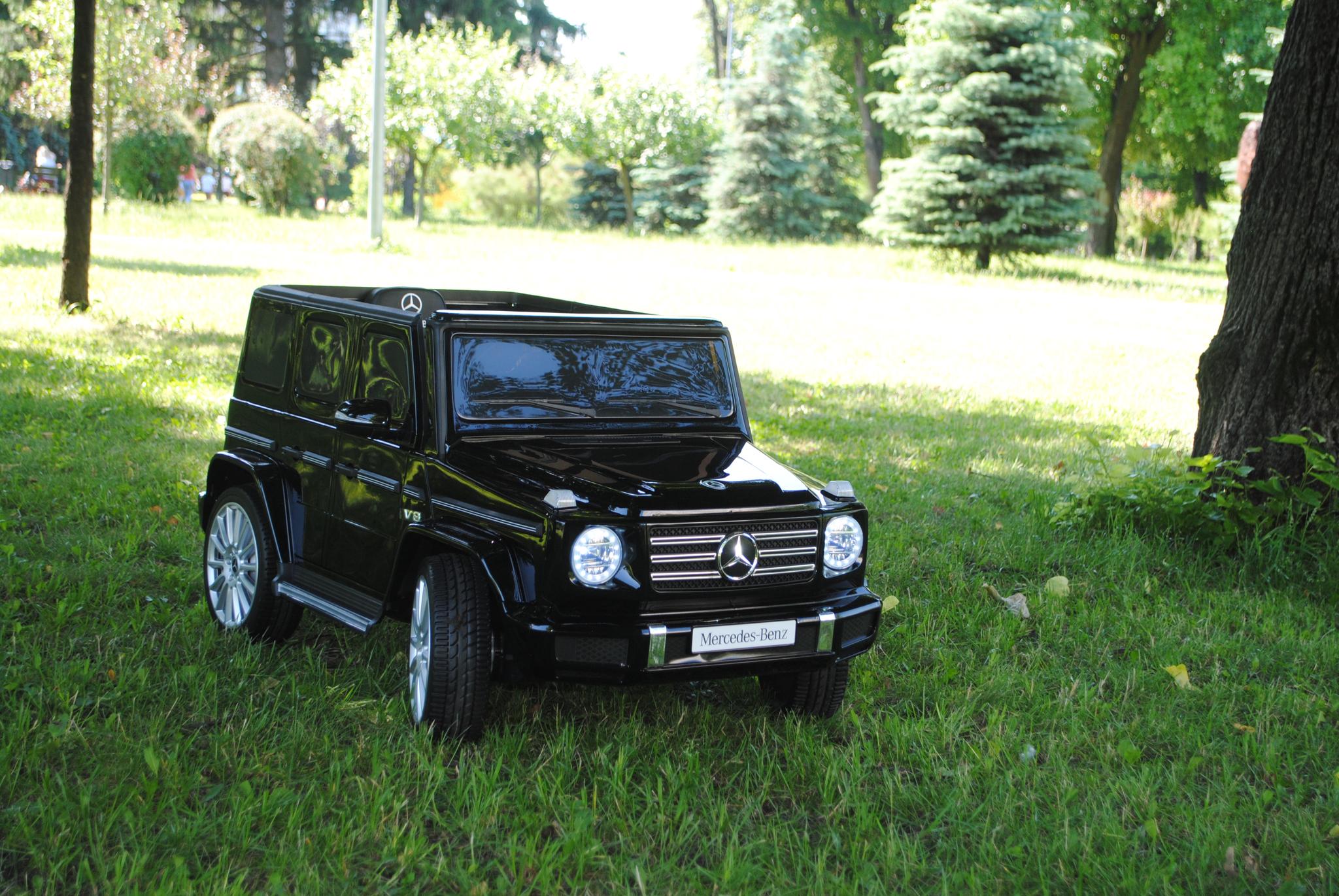 Електромобіль Джип дитячий Mercedes G-Class Гелентваген 4WD M 5028EBLRS Чорний - фото 11