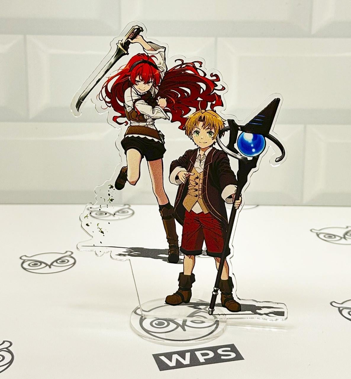 Фигурка коллекционная акриловая Аниме Реинкарнация безработного Рудеус Грейрат и Эрис Грейрат 15 см (2112728841)