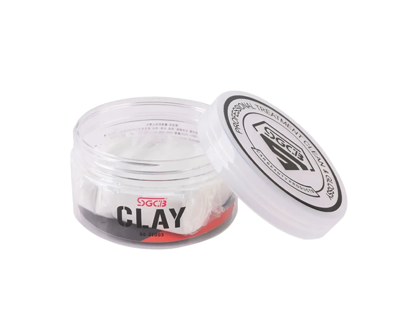 Глина для очистки въевшихся загрязнений SGCB Clay Bar мягкая синтетическая White