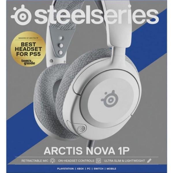 Навушники геймерські SteelSeries Arctis Nova 1P Білий (61612) - фото 6