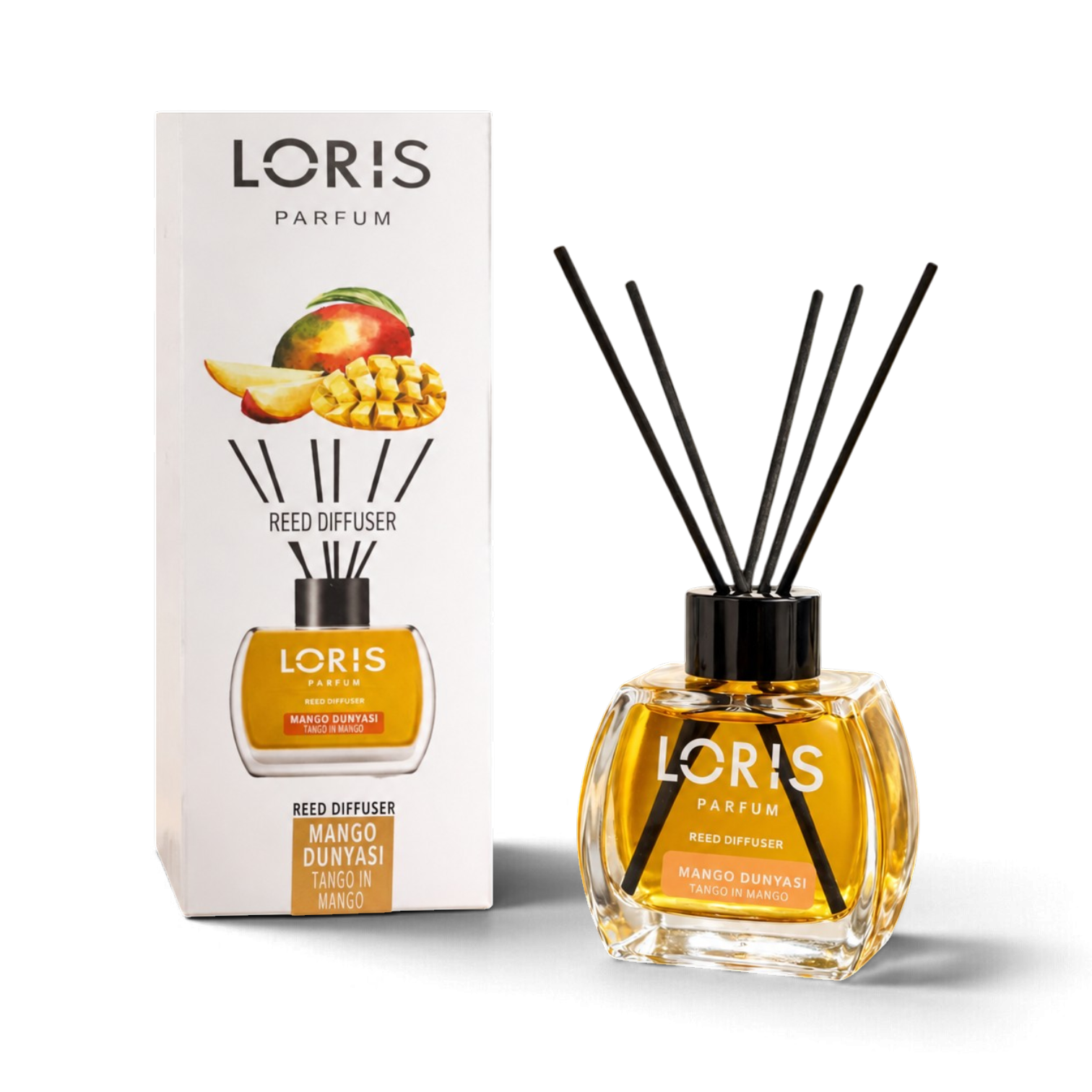 Аромадифузор для дома LORIS Parfum Манго 120 мл с палочками Желтый (160_12_120_6B) Аромадифузор для дома LORIS Parfum Манго 120 мл с палочками Желтый (160_12_120_6B)