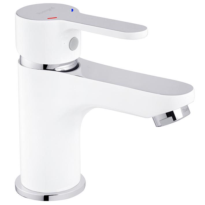 Смеситель для умывальника IBERGRIF Square M11022W CV028461 однорычажный Белый (147720)