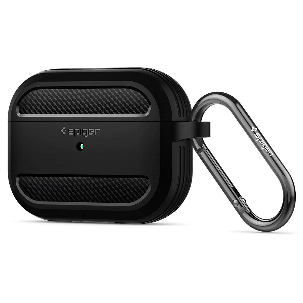 Чохол для навушників Spigen Rugged Armor for AirPods Pro, Black (ASD00540) - фото 2