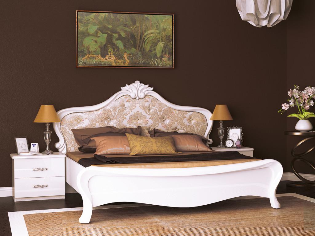 Гарнитур спальный Миро-Марк Provance Белый глянцевый (212-597) - фото 2 Гарнитур спальный Миро-Марк Provance Белый глянцевый (212-597) - фото 2