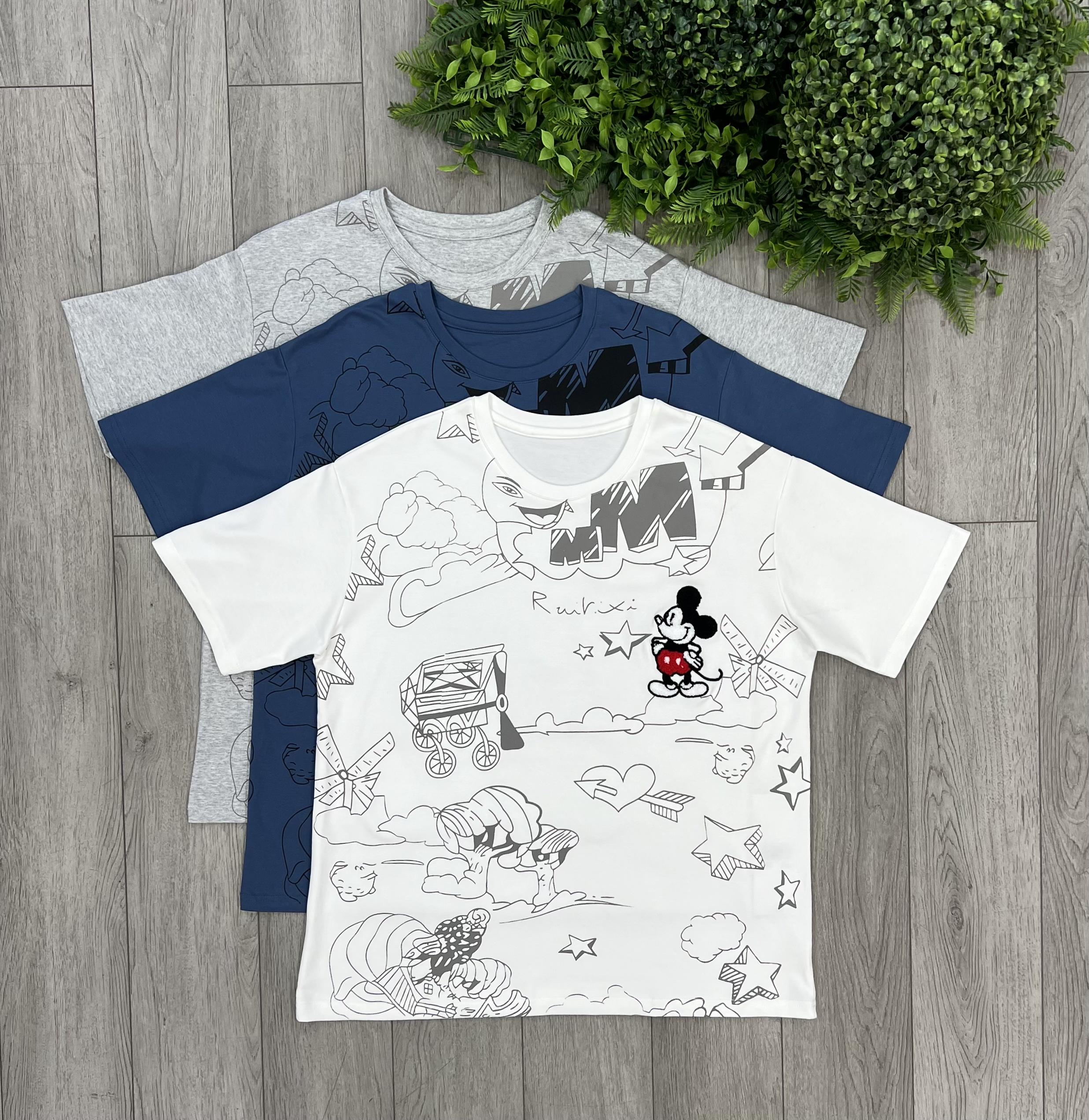 Футболка женская с принтом OS Белый (#26018) - фото 4 Футболка женская с принтом OS Белый (#26018) - фото 4