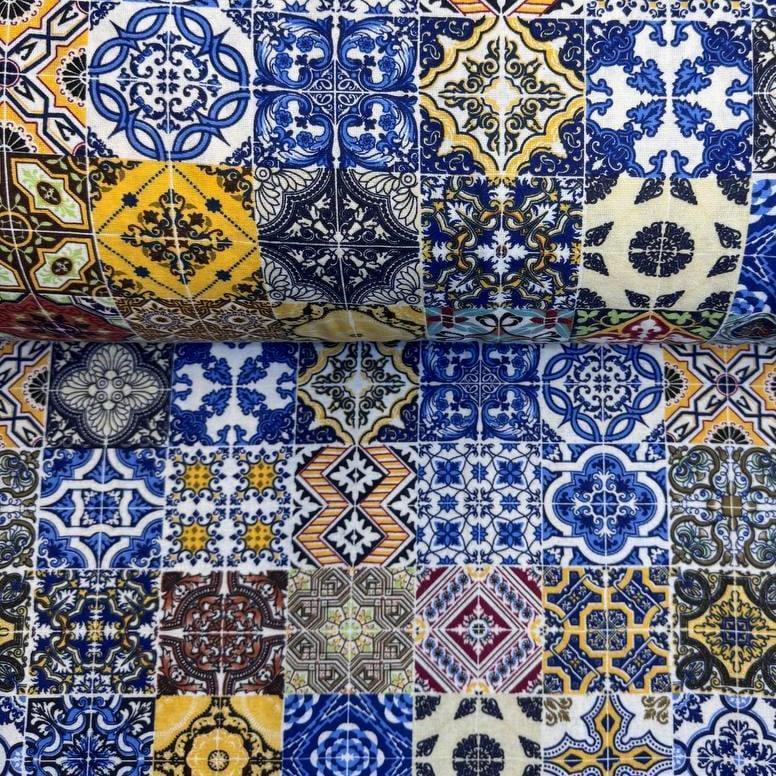 Ткань для постельного белья фланель мавританский орнамент 240 см (12/24672/1)