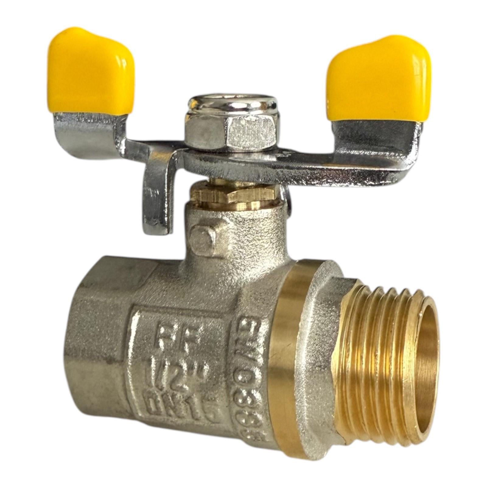 Кран шаровой для газа WATER 3/4" В.З. бабочка (00-00005016)