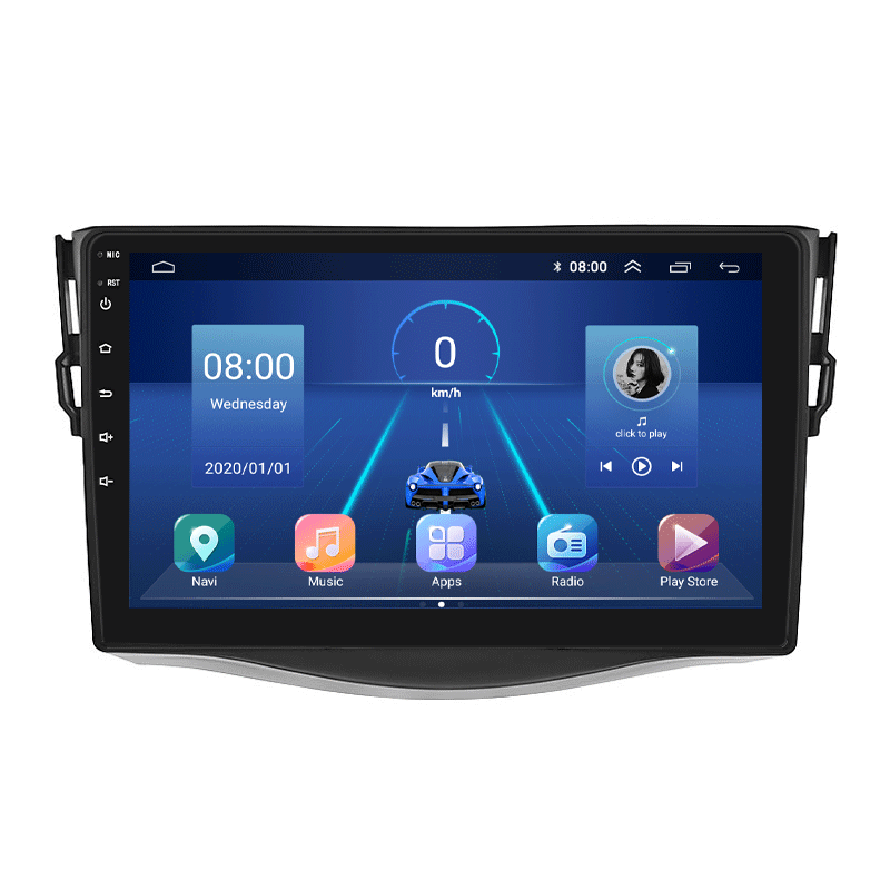 Автомагнитола штатная Lesko 4G/GPS/Wi-Fi для Toyota RAV4 III XA30 Рестайлинг 2010-2016 6/128Gb 9" (1681987171)