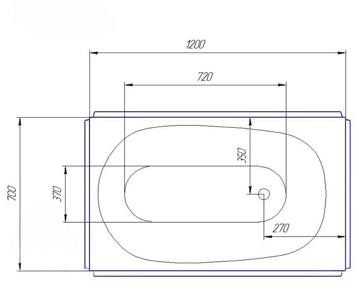 Ванна акрилова Redokss San RAVENNA 1200x700 мм - фото 4 Ванна акрилова Redokss San RAVENNA 1200x700 мм - фото 4