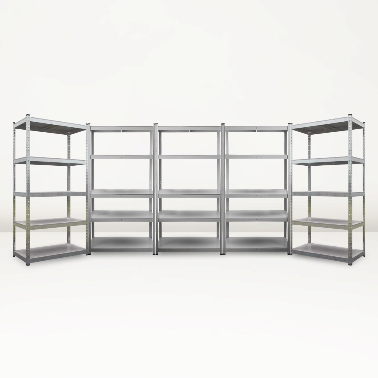 Стеллаж 5 секции 25 полок оцинкованный металлический 175 кг на полку 180х450х40 см (2512089779) Стеллаж 5 секции 25 полок оцинкованный металлический 175 кг на полку 180х450х40 см (2512089779)