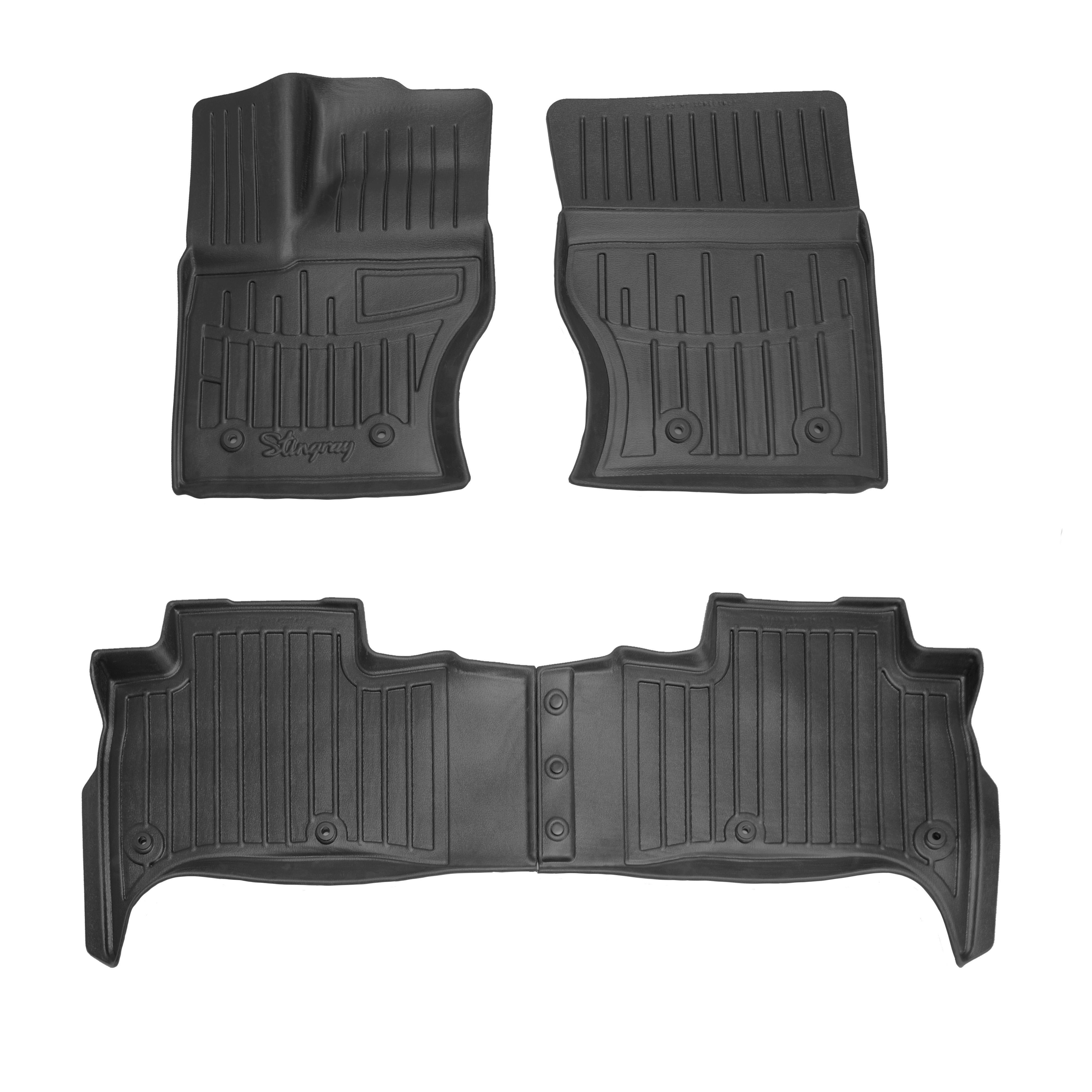 Коврики Stingray 3D для Range Rover Sport 2013-2022 рр. полиуретан 4 шт. Черный (158286)