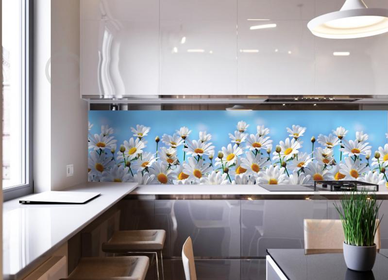 Наклейки кухонный фартук Zatarga Ромашковое поле 600х2500 мм Белый (Z180178) Наклейки кухонный фартук Zatarga Ромашковое поле 600х2500 мм Белый (Z180178)