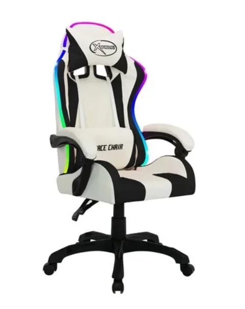 Компьютерное кресло геймерское vidaXL RGB LED White (288005)