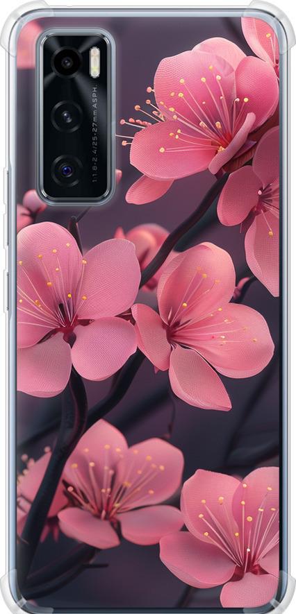 Чехол на Vivo V20 SE Пурпурная сакура (6075sp-2128-42517) Чехол на Vivo V20 SE Пурпурная сакура (6075sp-2128-42517)
