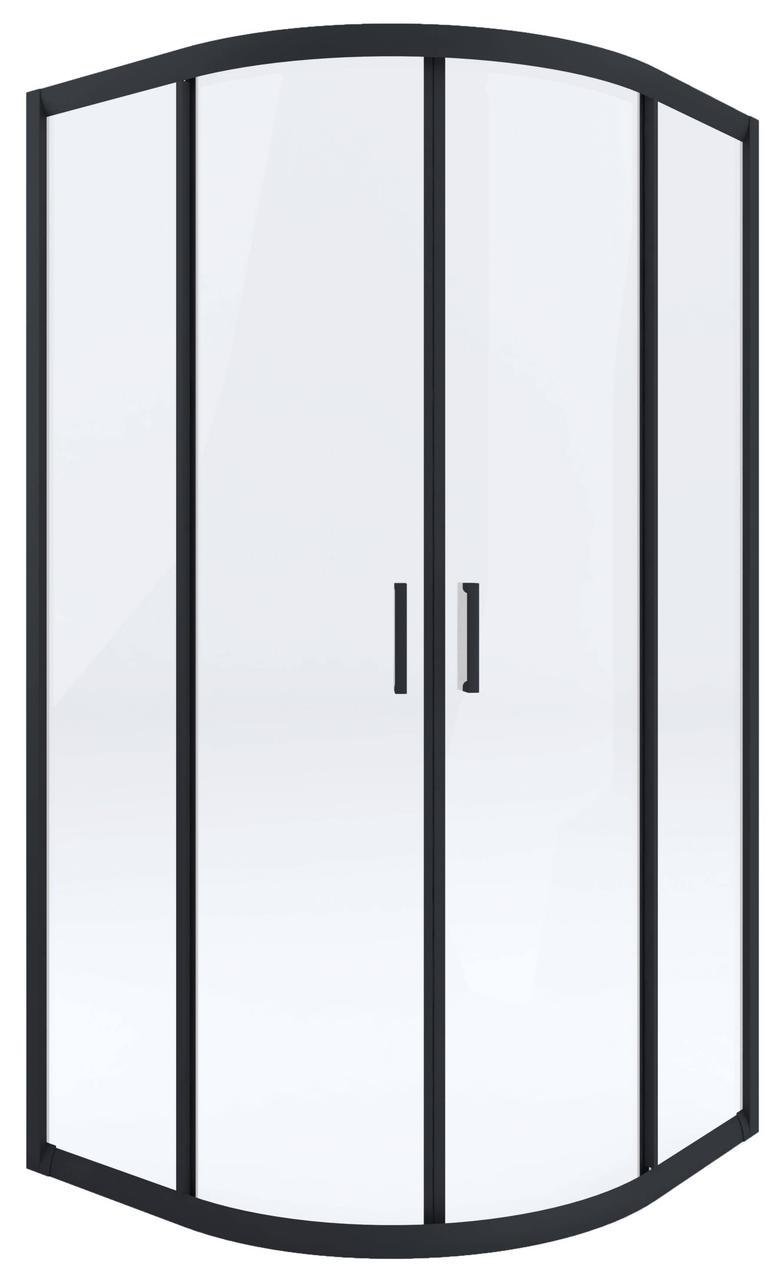 Душевая кабина Funkia KYP_N51K стеклянная полукруглая 90 см Черный (27879346)