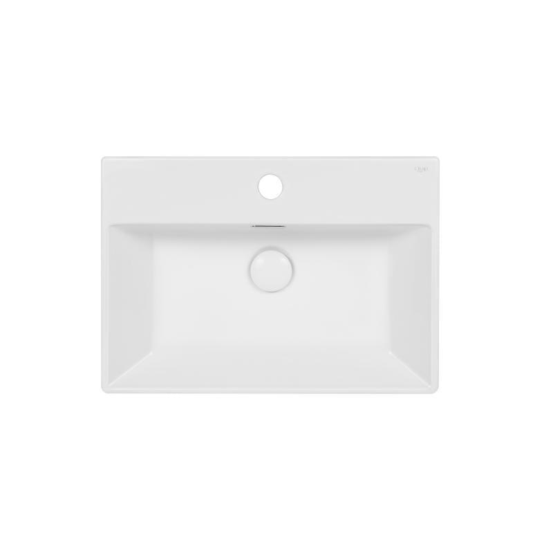 Раковина Q-tap Nando K з донним клапаном White (QT12117050KW)