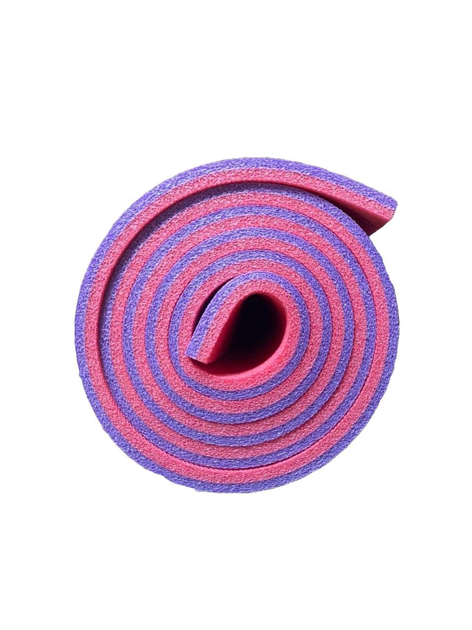 Каремат двошаровий Termoizol двокольоровий товщина 10 мм 60х180 см Червоно-фіолетовий